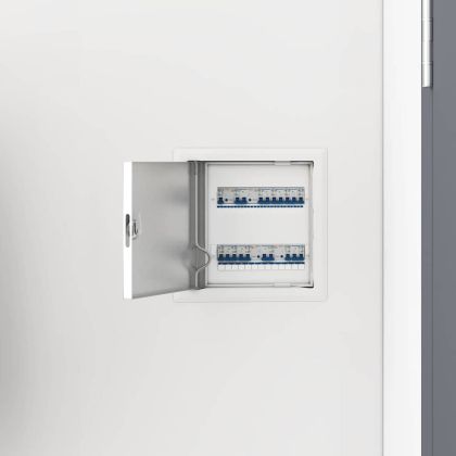 Достъпен панел 2 pcs Бяло 23 x 23 x 3 см Стомана