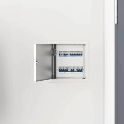 Достъпен панел 2 pcs Бяло 23 x 23 x 3 см Стомана