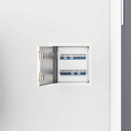 Достъпен панел 2 pcs Бяло 23 x 23 x 3 см Стомана