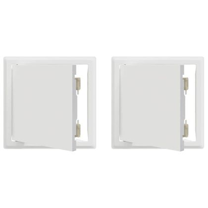 Достъпен панел 2 pcs Бяло 23 x 23 x 3 см Стомана