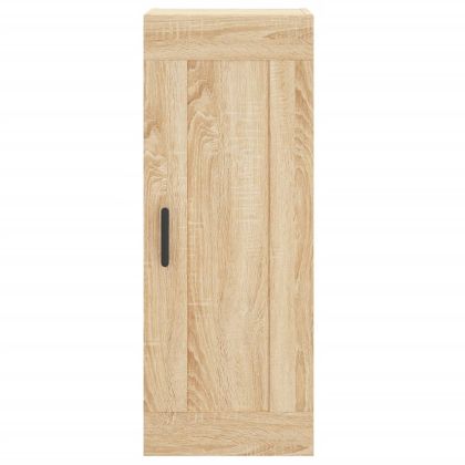 Висок шкаф, сонома дъб, 34,5x34x180 см, инженерно дърво