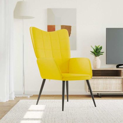 Релаксиращ стол, горчица жълто, плат