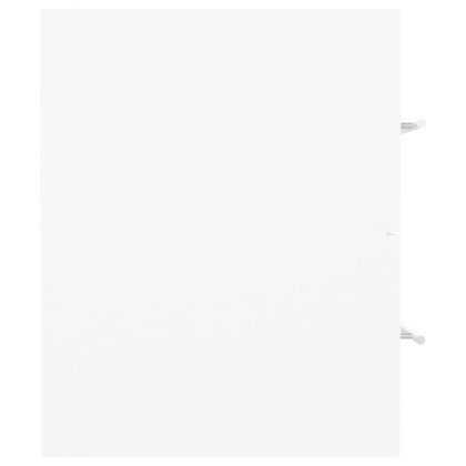 Долен шкаф за мивка, бял, 41x38,5x48 см, инженерно дърво