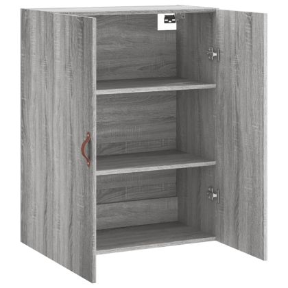 Стенен шкаф сив сонома 69,5x34x90 см