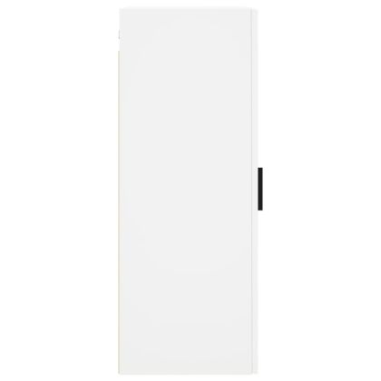 Стенен шкаф бял 34,5x34x90 см