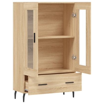 Висок шкаф, сонома дъб, 69,5x31x115 см, инженерно дърво