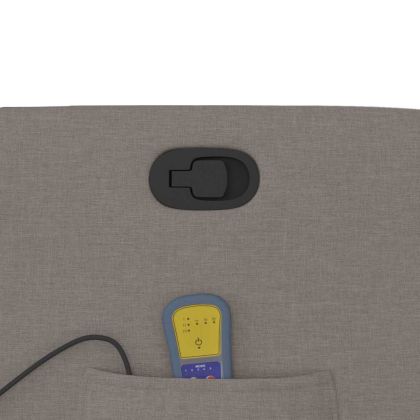 Масажен наклоняем стол, таупе, текстил