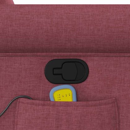 Масажен наклоняем стол, виненочервен, текстил