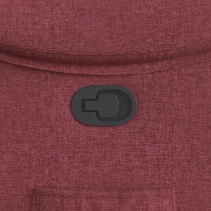 Стол реклайнер, виненочервен, текстил