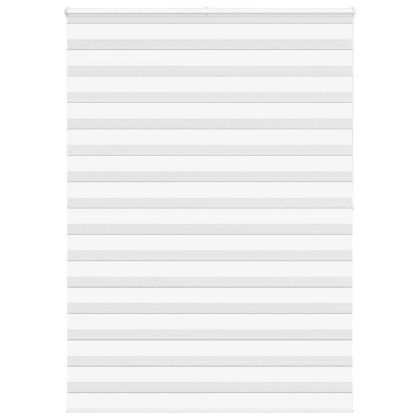 Зеброва щора бял 165x200 см Ширина на плата 160,9 см полиестер