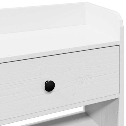 Горна табла с място за съхранение, 180 см, масивно дърво бор