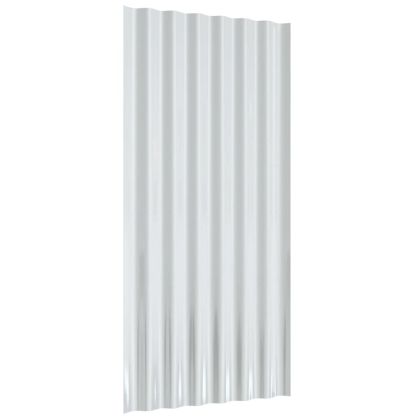 Покривни панели 12 бр поцинкована стомана сиви 80х36 см