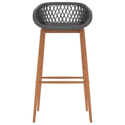 Бар комплект от 5 части, бяло и сиво