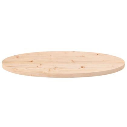 Плот за маса 70x35x2,5 см, масивна дървесина, бор, овален