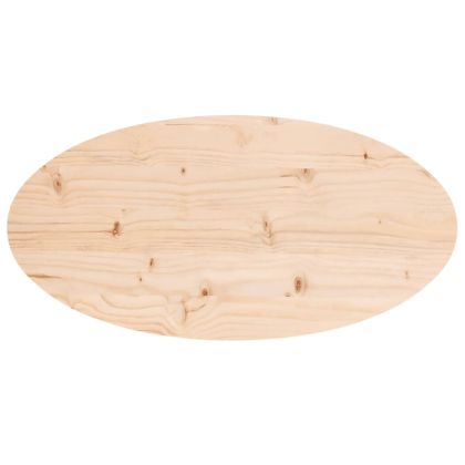 Плот за маса 70x35x2,5 см, масивна дървесина, бор, овален