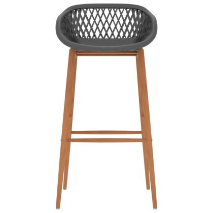 Бар комплект от 5 части, бяло и сиво