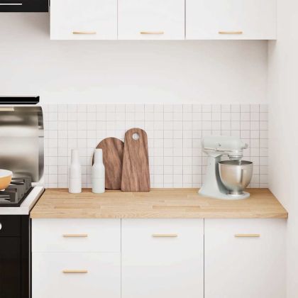 Кухненски работен плот, 120x63,5x2,7 см, дъб масив, правоъгълна