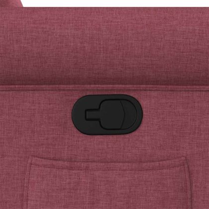 Стол реклайнер, виненочервен, текстил