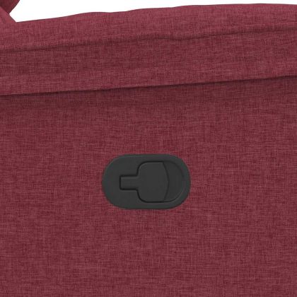 Стол реклайнер, виненочервен, текстил