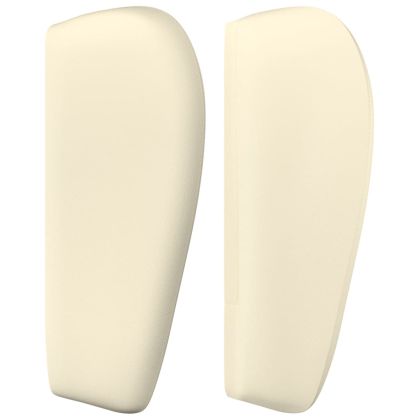 Горна табла с уши, кремава, 183x23x78/88 см, изкуствена кожа