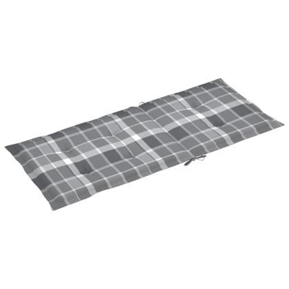 Накланящи градински столове с възглавници 8 бр тик масив