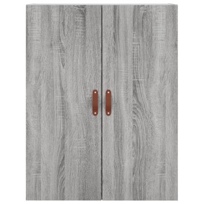 Стенни шкафове, 2 бр, сив сонома, 69,5x34x90 см