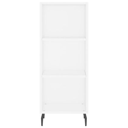 Висок шкаф, бял, 34,5x34x180 см, инженерно дърво