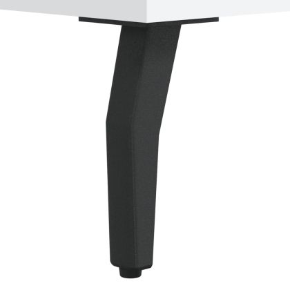 Нощно шкафче, черно, 40x40x66 см, инженерно дърво