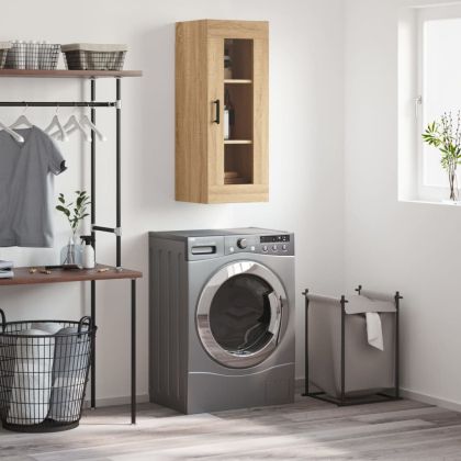 Стенен шкаф дъб сонома 34,5x34x90 см