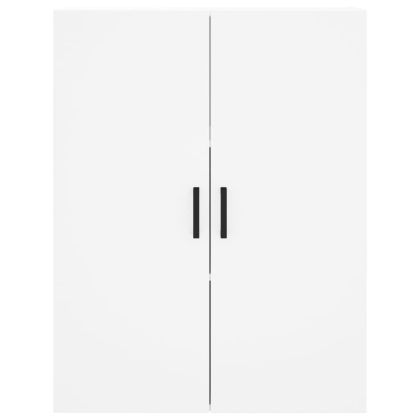 Стенен шкаф бял 69,5x34x90 см