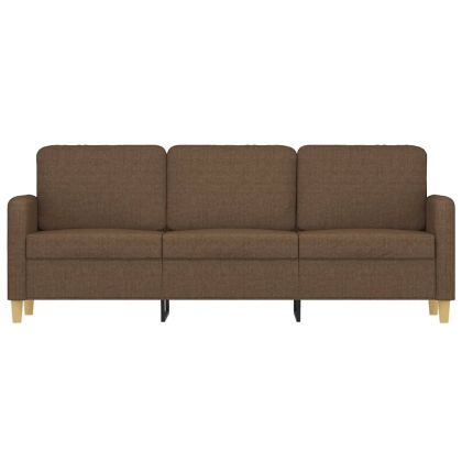 3-местен диван, Кафяв, 180 см, плат