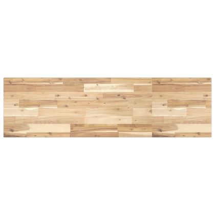 Плаващ рафт 140x40x2 см необработено масивно дърво акация