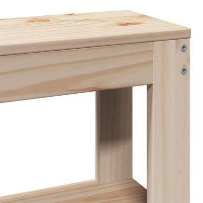 Рамка за легло с табла, 75x190 см, борово дърво масив