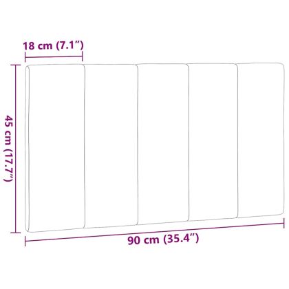 Мека табла за легло Hanko, таупе, 90 см, плат