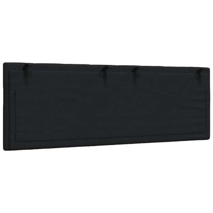 Мека табла за легло Hanko, черна, 140 см, плат