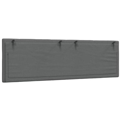 Мека табла за легло Hanko, тъмносива, 160 см, плат