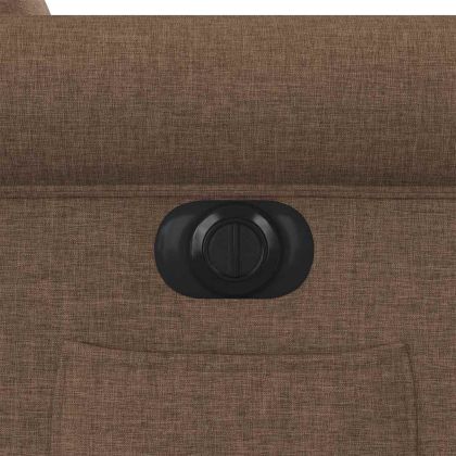 Електрически наклоняем стол, кафяв, текстил