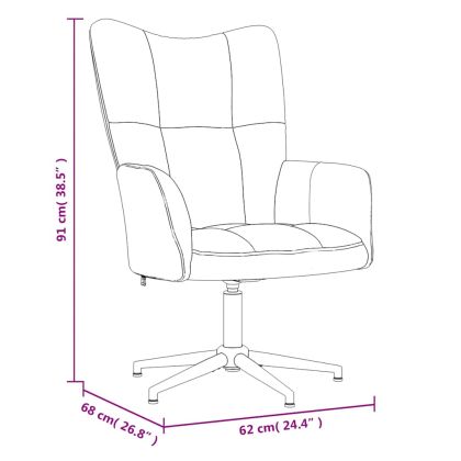 Релаксиращ стол с табуретка, син, кадифе