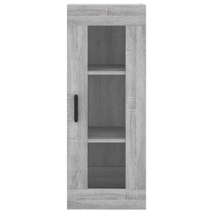 Стенен шкаф сив сонома 34,5x34x90 см