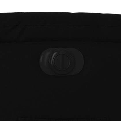 Електрически изправящ реклайнер стол, черен, еко кожа