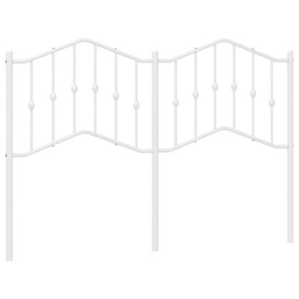 Метална резервна табла за легло, бяла, 150 см