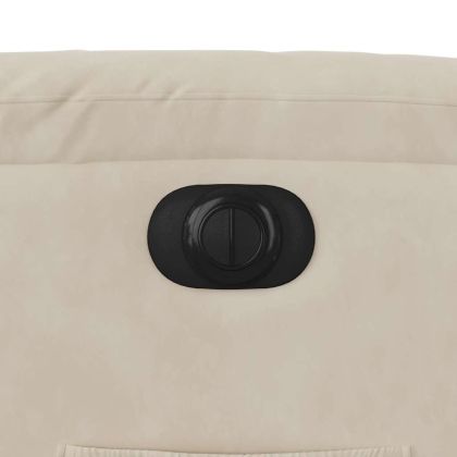 Електрически реклайнер стол, бежов, микрофибърен текстил