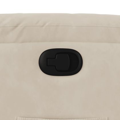 Изправящ реклайнер стол, бежов, микрофибърен текстил