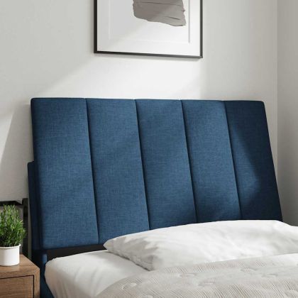 Мека табла за легло Hanko, синя, 80 см, плат