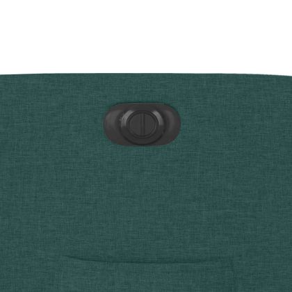 Електрически реклайнер стол, тъмнозелен, текстил