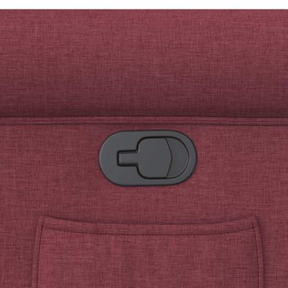 Стол реклайнер, виненочервен, текстил