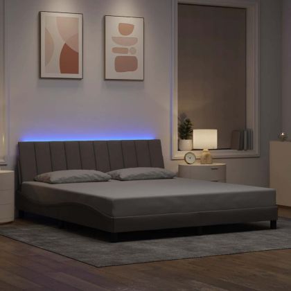 Рамка за легло без матрак Hanko, таупе, 180x200 см плат