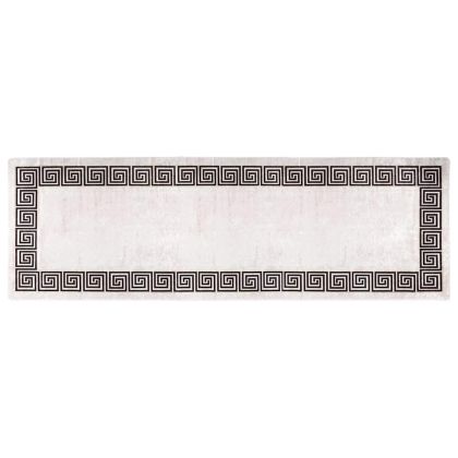 Килим, миещ се, 80x300 см, светлобежов
