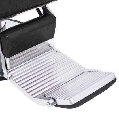 Фризьорски стол, черен, 68x69x116 см, изкуствена кожа