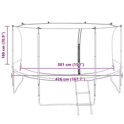 Предпазна мрежа за 4,26 м кръгъл батут